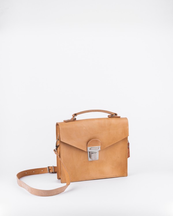 brown briefcase
