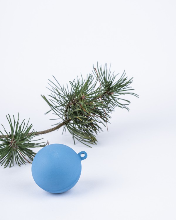 ice blue Christmas ball