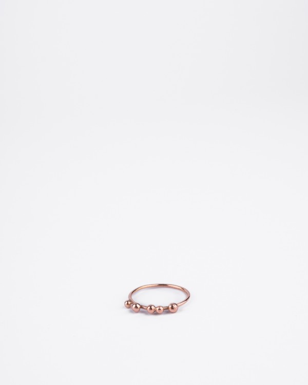 Five dots gold ring