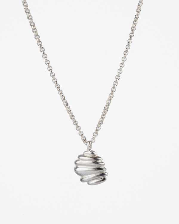 Solar silver necklace