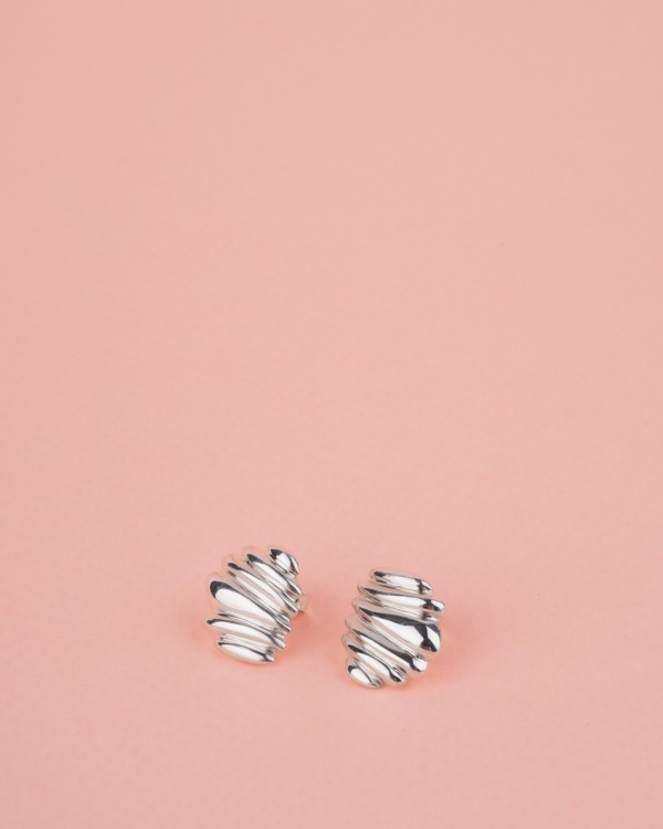 Solar silver earrings