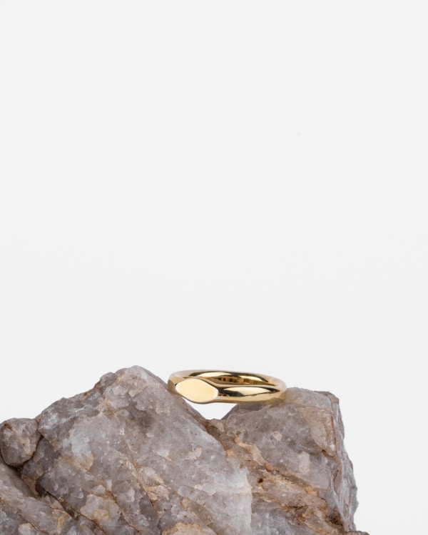 EYE gold-plated ring