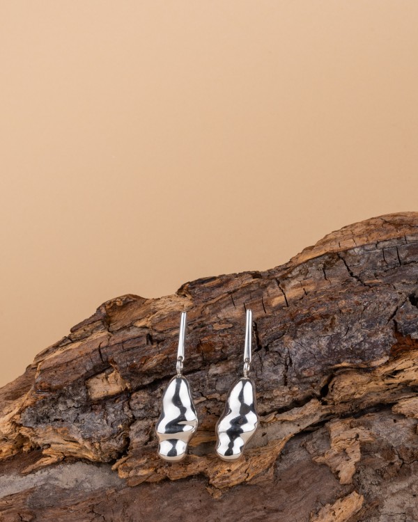 Serotonin silver earrings
