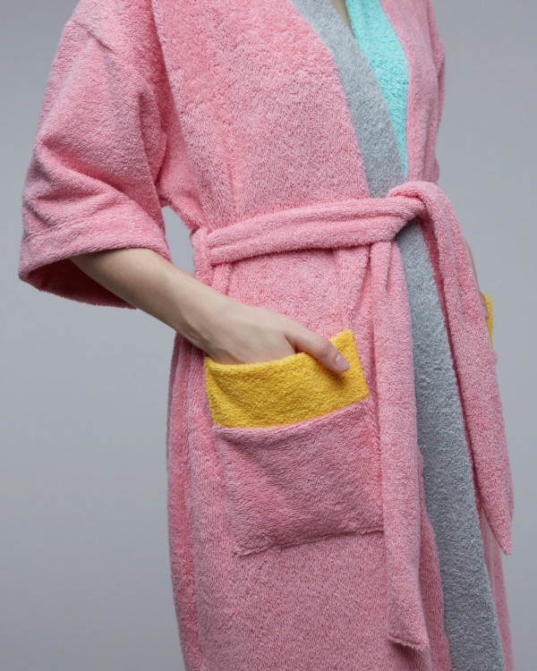 Home pink bathrobe