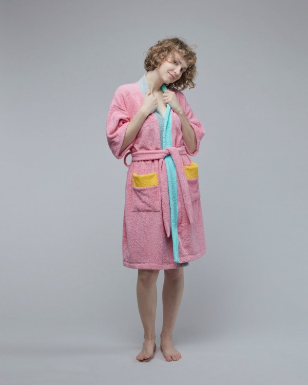 Home pink bathrobe