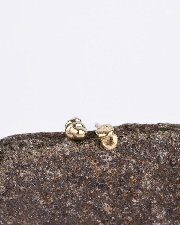 Nuggets II. gold earrings