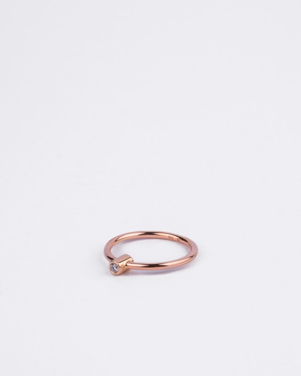 ONE rose gold brilliant ring