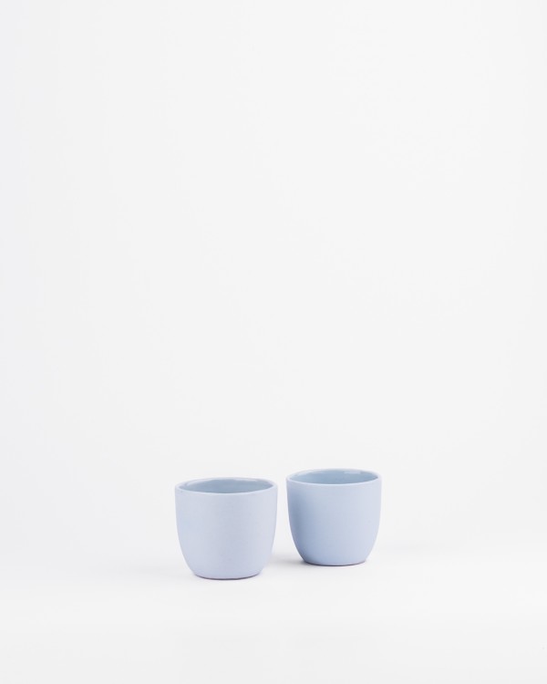 light blue espresso cup