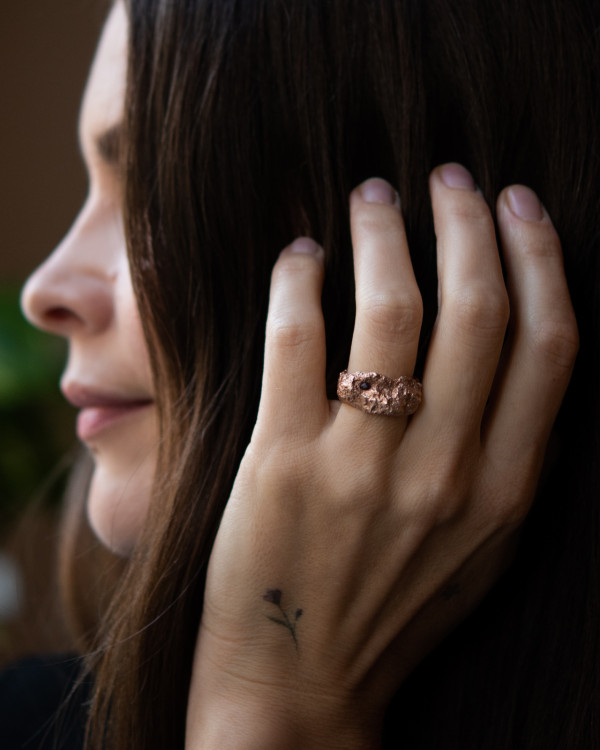 Diorum rose gold-plated ring