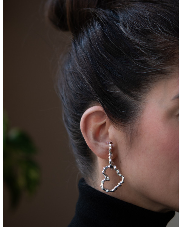 MELTED HEART double ear cuff