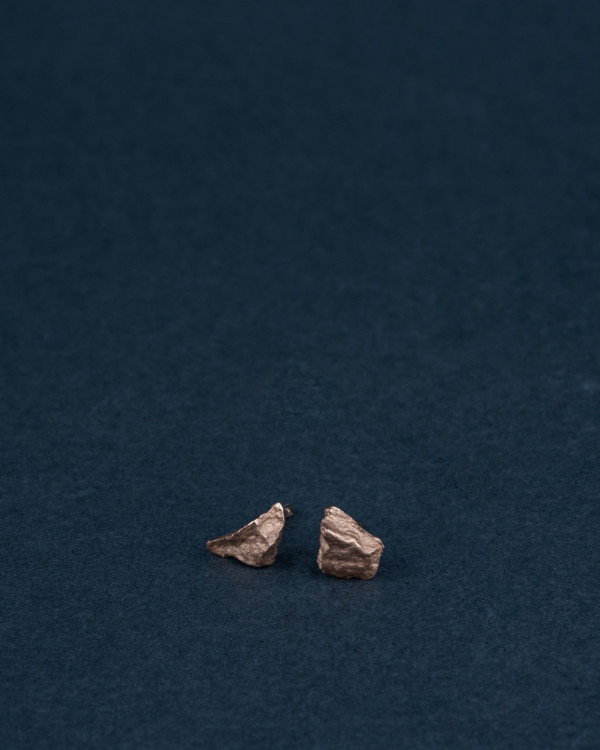 Melafýrum white gold earrings