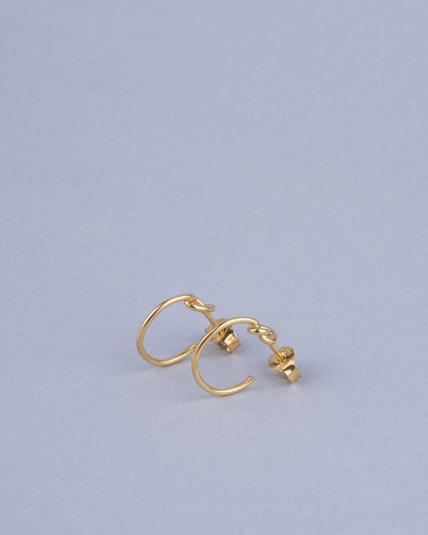 Uno cen gold-plated earrings