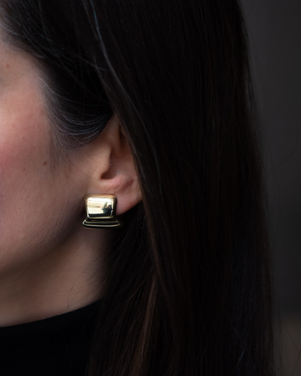 Maia gold-plated earrings