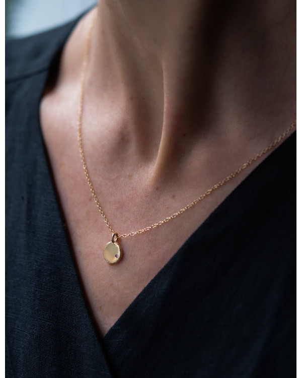 S gold pendant necklace...