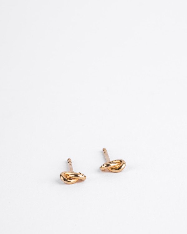 Uno min gold-plated earrings