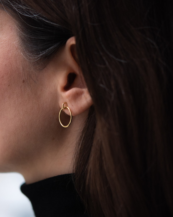 Rin Kin gold-plated earrings