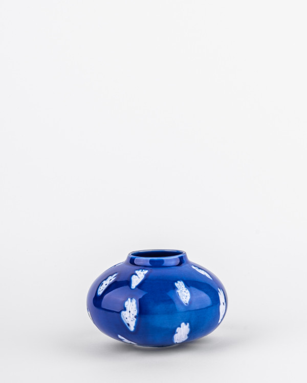 Relics dark blue small vase
