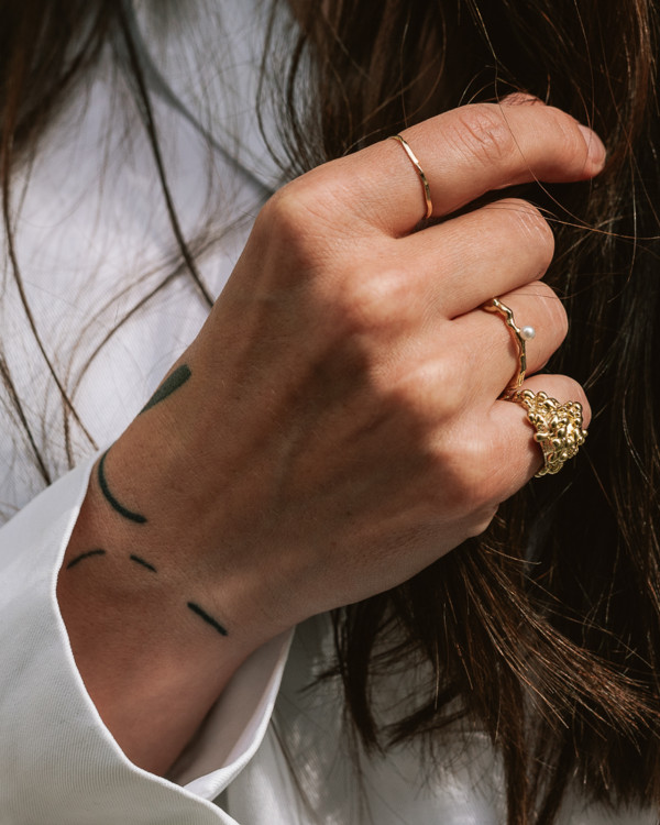 DROMA gold-plated ring
