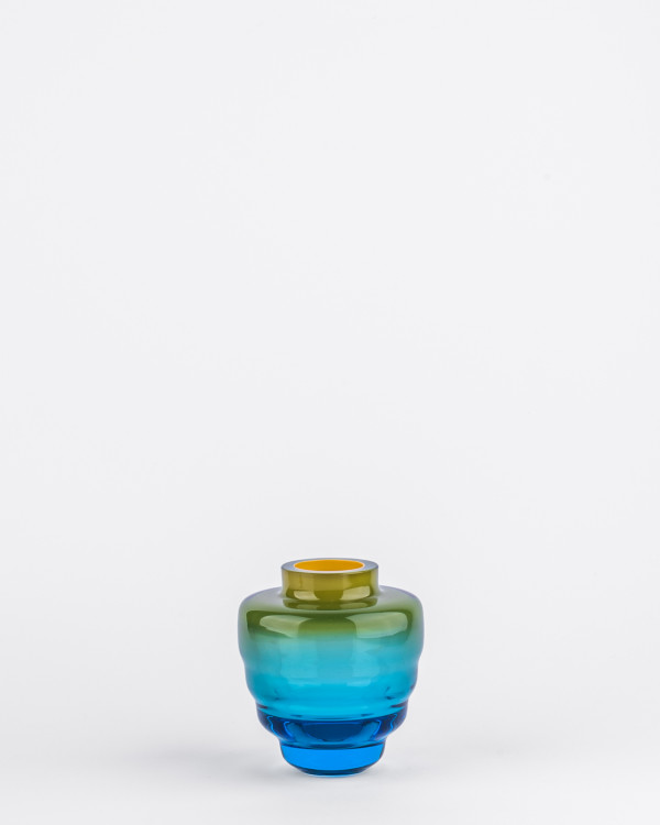 TOY aqua yellow diffuser/vase