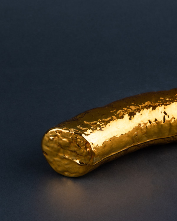 Sausage gold ornament