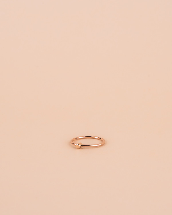 ONE rose gold ring