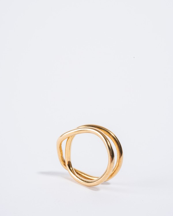 Signature gold-plated ring