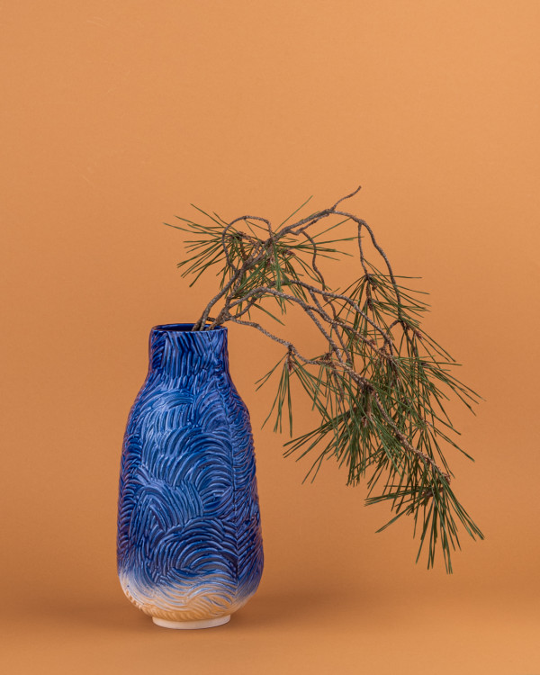 Dekopr blue midi vase