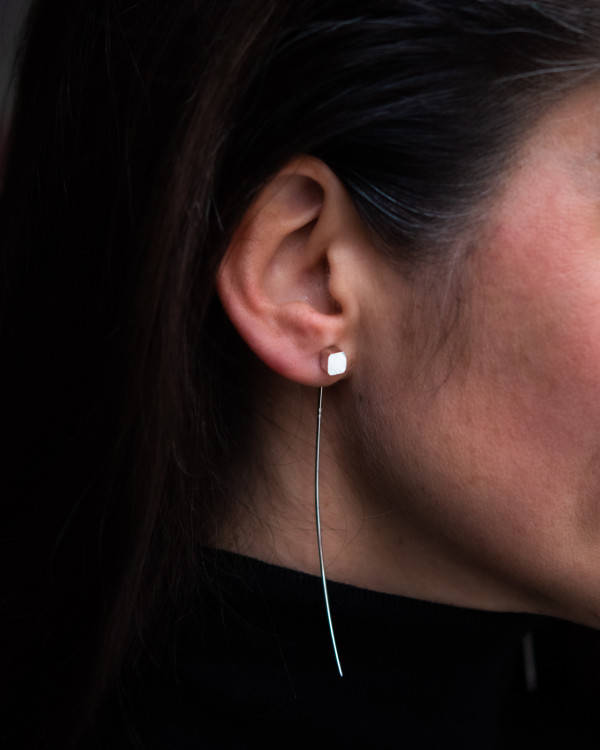 Glyph 07 silver earrings