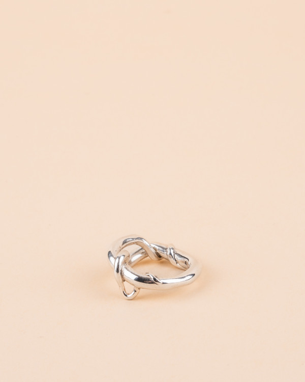 Tender Tendrils 2 silver ring