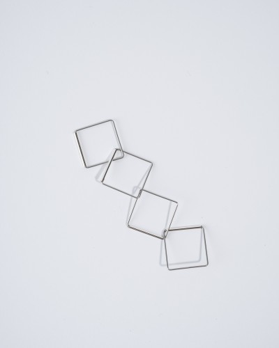 prsteň Cube Chain
