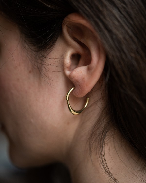 K gold-plated earrings