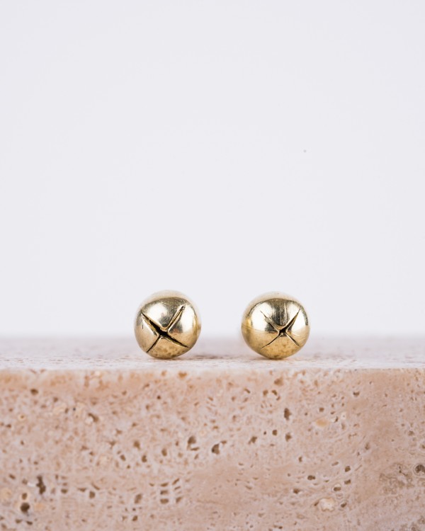 Little Cross gold earrings