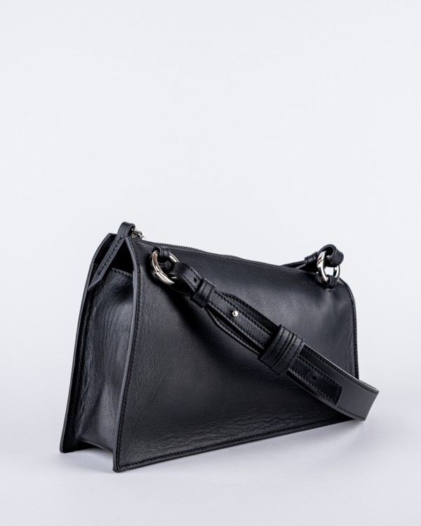 Diane asymmetrical black bag