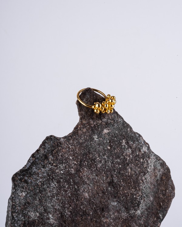 Grapes gold-plated ring