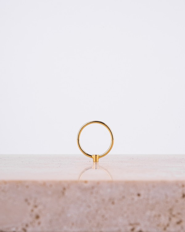 ONE gold-plated ring