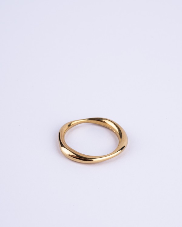 Bi gold-plated ring