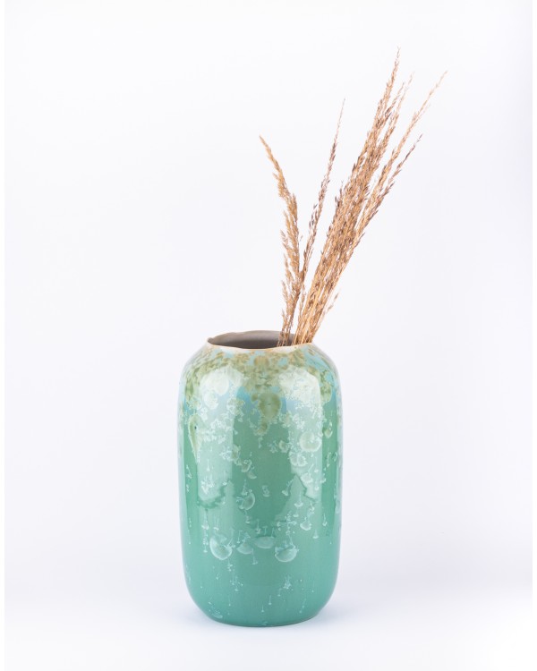 Silhouette green vase No. 5