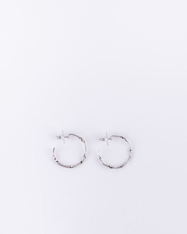 RIBBON 04 L silver earrings