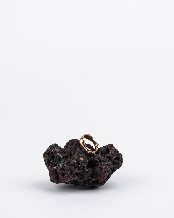 AWRY gold-plated knuckle ring
